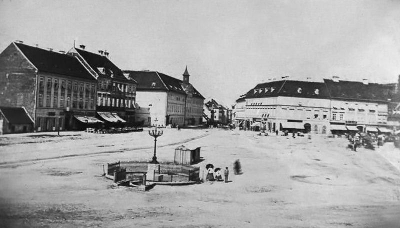 Trg bana Jelačića 1864. godine